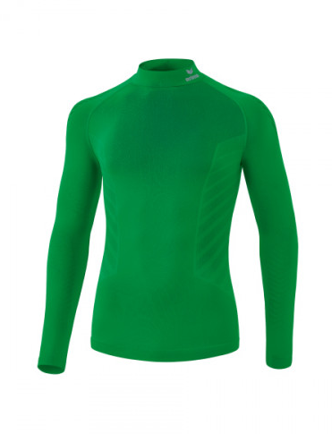 Erima Funktionsunterwäsche Langarmshirt Athletic mit Kragen (nahtlos) grün Herren